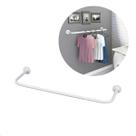 Arara De Parede 90cm Branca P/ Roupas Cabideiro P/ Loja Casa