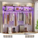 Arara de Roupas Aheaplus 68 kg de Parede com 2 Níveis 150 cm