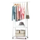 Arara de Roupas Cabideiro Closet Multifuncoes Sapateira Prateleira Com Rodas