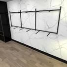 Arara de roupas closet quarto com 22 peças regulável 300x100 cm cor preto modelo clst1b397
