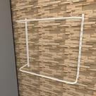 Arara de roupas closet quarto com 4 peças regulável 100x100 cm cor branco modelo clst1p16
