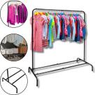 Arara Ferro Cabideiro Roupas Grande Closet Loja Quarto Preta Arara Ferro Cabideiro Roupas Grande Closet Loja Quarto Preta