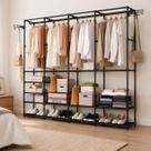 Arara Organizadora Closet 4 Colunas 10 Prateleiras Cabideiro Sapateira Aço Antiferrugem Sem Ferramentas Arara Organizadora Closet 4 Colunas 10 Prateleiras Cabideiro Sapateira Aço Antiferrugem Sem Ferramentas