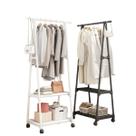 Arara para roupas c/ rodizio e prateleiras ARARA ELEGANCE Cor:Branco Arara para roupas c/ rodizio e prateleiras ARARA ELEGANCE Cor:Branco