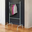 Arara Para Roupas Compacta Branca Expositor Aberto Ferro