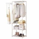 Arara Sapateira metal Rack 3 Prateleiras Organizador vertical de Roupa Multiuso e Cabideiro casa quarto Closet