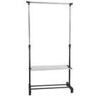 Arara Sapateira Regulável 80 a 155cm Ordene Expositor Calçados Closet Rodinhas My Closet
