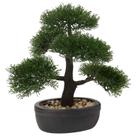 Árbol Bonsái Artificial Briful Junípero 36 cm Verde Decorativo