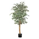 Árbol de Ficus Artificial VEVOR de 152 cm de Alto con Maceta Negra