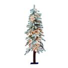 Árbol de Navidad Alpino Nevado Vickerman 1.2 m con Luces Transparentes Árbol de Navidad Alpino Nevado Vickerman 1.2 m con Luces Transparentes