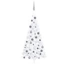 Árbol de Navidad Artificial de Mitad CasaFoyer con Luces LED y Juego de Bolas Árbol de Navidad Artificial de Mitad CasaFoyer con Luces LED y Juego de Bolas
