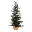Árbol de Navidad Vickerman de 30" Viena con Ramas, Sin Iluminación y Base de Arpillera