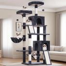Árbol para Gatos Gitelsnour GCT032G para Gatos de Interior de 180 cm de Altura