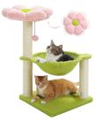 Árbol para Gatos MUTTROS Flor 28 Torre con Percha y Hamaca Acogedora Rosa