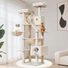 Árbol para Gatos Taoqimiao MS026LM de 180 cm con 8 Rascadores de Sisal