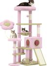Árbol para Gatos YITAHOME 61" Flor con Hamaca y Rascador de Marco Metálico