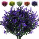 Arbustos falsos de lavanda com vegetação artificial RECUTMS 8 pacotes Arbustos falsos de lavanda com vegetação artificial RECUTMS 8 pacotes