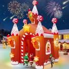 Arco inflável de Natal Kalolary 4m com luz LED
