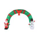 Arco Inflável De Natal LED Grande De 3,1M Com Papai Noel E Boneco De Neve Para Decoração De Jardim