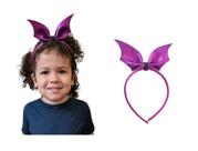 Arco tiara morceguinha com glitter 15cm Arco tiara morceguinha com glitter 15cm