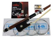 Arco Violoncelo 4/4 Barth Madei Oct Crina Anin+ Cordas+ Breu Madeira Nt Arco Violoncelo 4/4 Barth Madei Oct Crina Anin+ Cordas+ Breu Madeira Nt