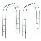 Arcos de jardim vidaXL para plantas trepadeiras Terrace Patio x2
