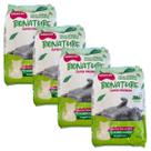 Areia De Mandioca Para Gatos Wisecat 4kg Kit 4Un