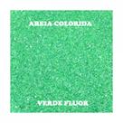 Areia de quartzo para decoração 950g - verde fluor