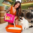 Areia Gato 4Kg Higienica Mya Cat Mandioca Natural Antiodor