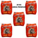 Areia Gato Gatissimo Perfumada Premium Pacote 20 Kg - Sanitário Higiênico para Gatos - Fina e Perfumada