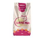 Areia Higiênica Biodegradável Gato Mia Grãos Finos 2kg