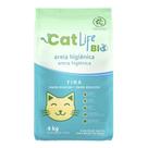 Areia Higiênica Catlife Bio Fina Rápida Absorção Gatos 4Kg