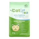 Areia Higiênica CatLifeBio Areia Média Menos Rastro Gato 4Kg