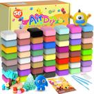 Argila de modelagem Air Dry Artpar de 56 cores para crianças, 1,89 libras
