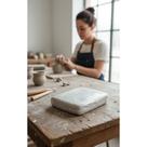 Argila Modelar Cinza 900g: Escultura e Artesanato