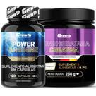 Arginina Pura 120 Caps + Creatina 250g Creapure Growth