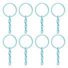 Argola 23mm Com 5 Elos Azul Bebe Chaveiro Bebe - 50 Peças Argola 23mm Com 5 Elos Azul Bebe Chaveiro Bebe - 50 Peças