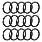 Argola 28mm Italiana Preta Resistente Chaveiro Níquel Artesanato - 500 Unidades