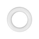 Argola 4cm de Plástico Branco Multiuso Artesanato 10 Unidades