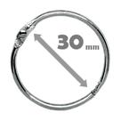 Argola Articulada - 30mm Prata (08UN)