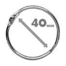 Argola Articulada - 40mm Prata (06UN)