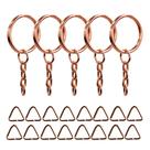 Argola Batida Rose 23mm Com Corrente 2000 Unidades Qualidade Brilhante