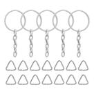 Argola Branca De 23mm + Triangulo Branco De 8mm Artesanato Atacado - 2000 Uni