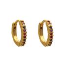 Argola Click Média Colorida Folheado em Ouro 18k SoftJoias