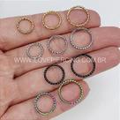 Argola Clicker em Aço Torcido - SEGMENTO AÇO TORCIDO Argola Clicker em Aço Torcido - SEGMENTO AÇO TORCIDO