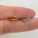 Argola clicker em titânio dourado com 3 voltas - 1,2mm