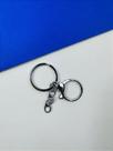 Argola de Chaveiro Modelo Italiano com 25mm, Corrente e Mosquetão - Pacote com 10 Unidades