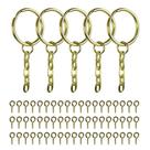 Argola Dourada 23mm Com Mini Pitão Rosqueável Dourado - 300 Unidades