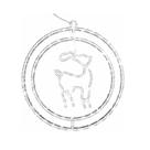 Argola Dupla C/ Figura Rena 80 LEDs Branco - Global Argola Dupla C/ Figura Rena 80 LEDs Branco - Global
