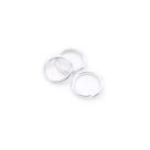 Argola Elo Metal Prata 6mm 1000pçs 80g Chaveiro